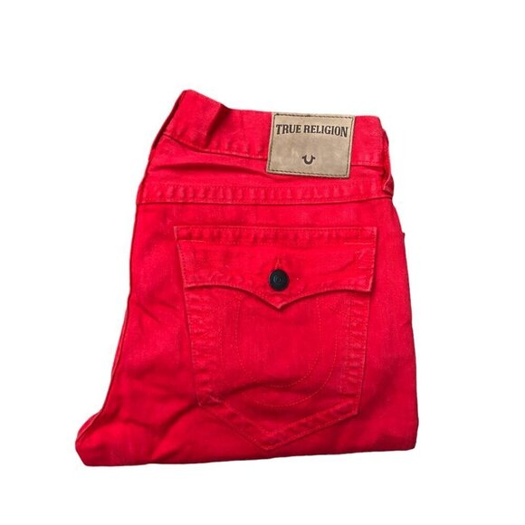 True Religion Jeans Size 34 RICKY Red - Picture 2 of 9